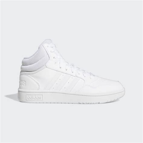 adidas hoops 3.0 sneaker in weiß